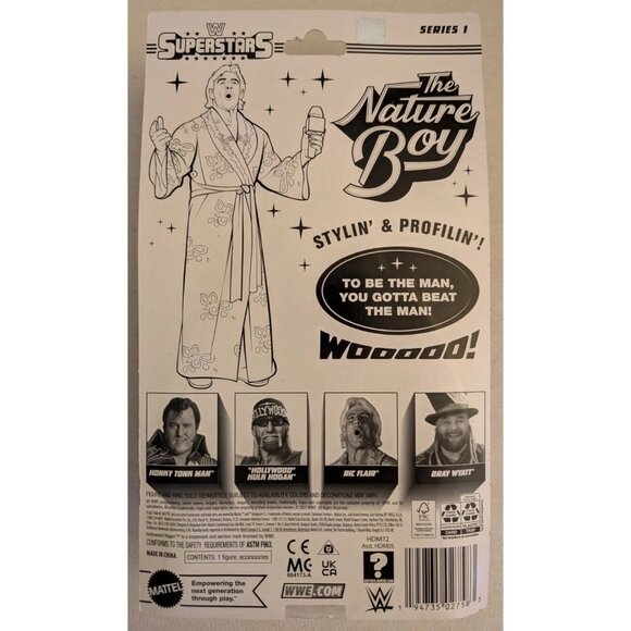 Mattel WWE Superstars Ric Flair Retro Action Figure Series 1 Original (Unopened) - Picture 3 of 5